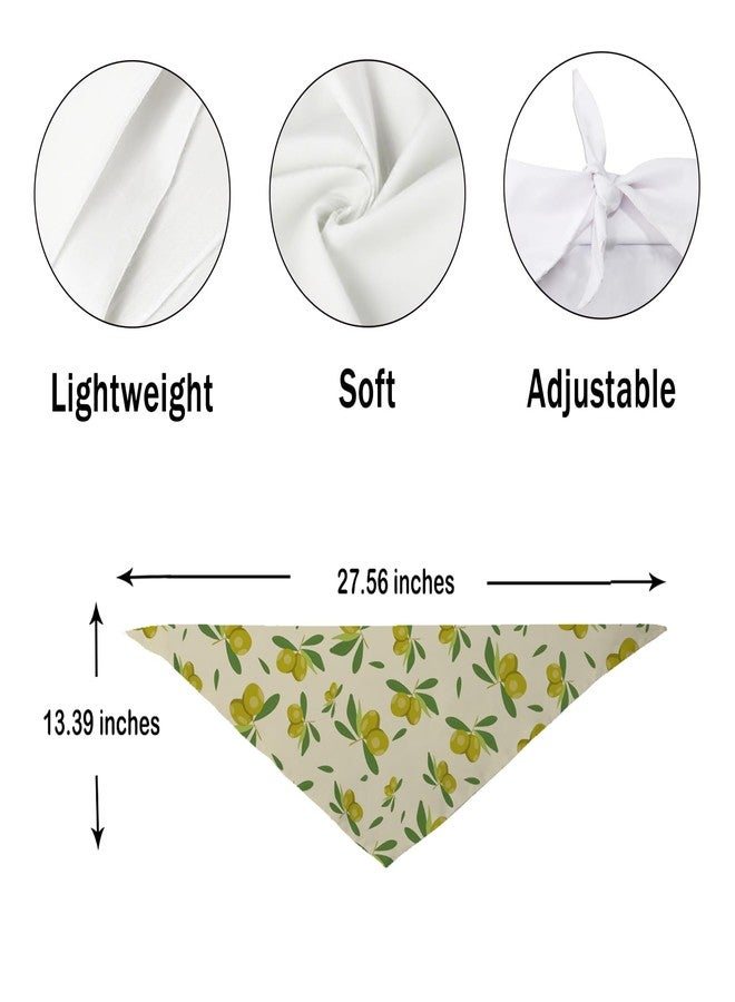 G2TUP Dog & Cat Owners Gift Green Olive Bandana Pet Scarf Dog Lover Doggy Mom Gift Olive Martini Lovers Gift Pet Party Animals Gift (Green Olive DB) - Image 3